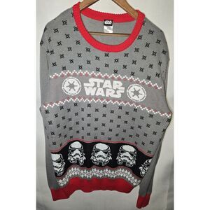 Disney Star Wars Stormtroopers Christmas Sweater Men's‎ Size XL